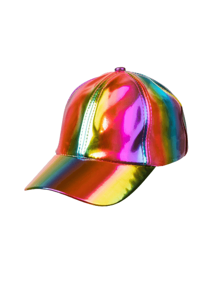 Iridescent Rainbow Cap