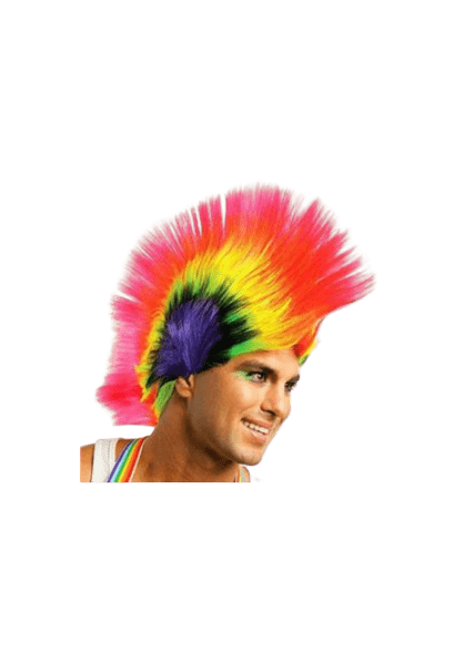Mohawk Wig- Rainbow