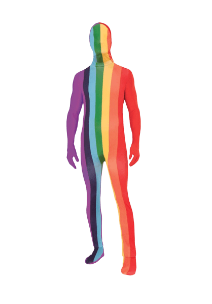 Disappearing Man Suit Rainbow