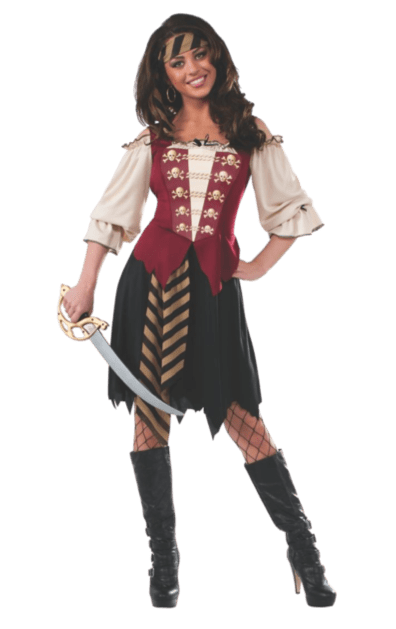 Adult Elegant Pirate Costume - Female