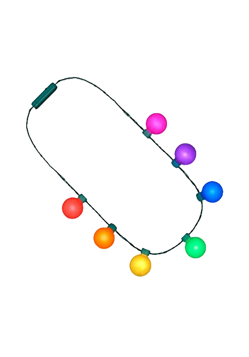 Rainbow Light Up Ball Necklace