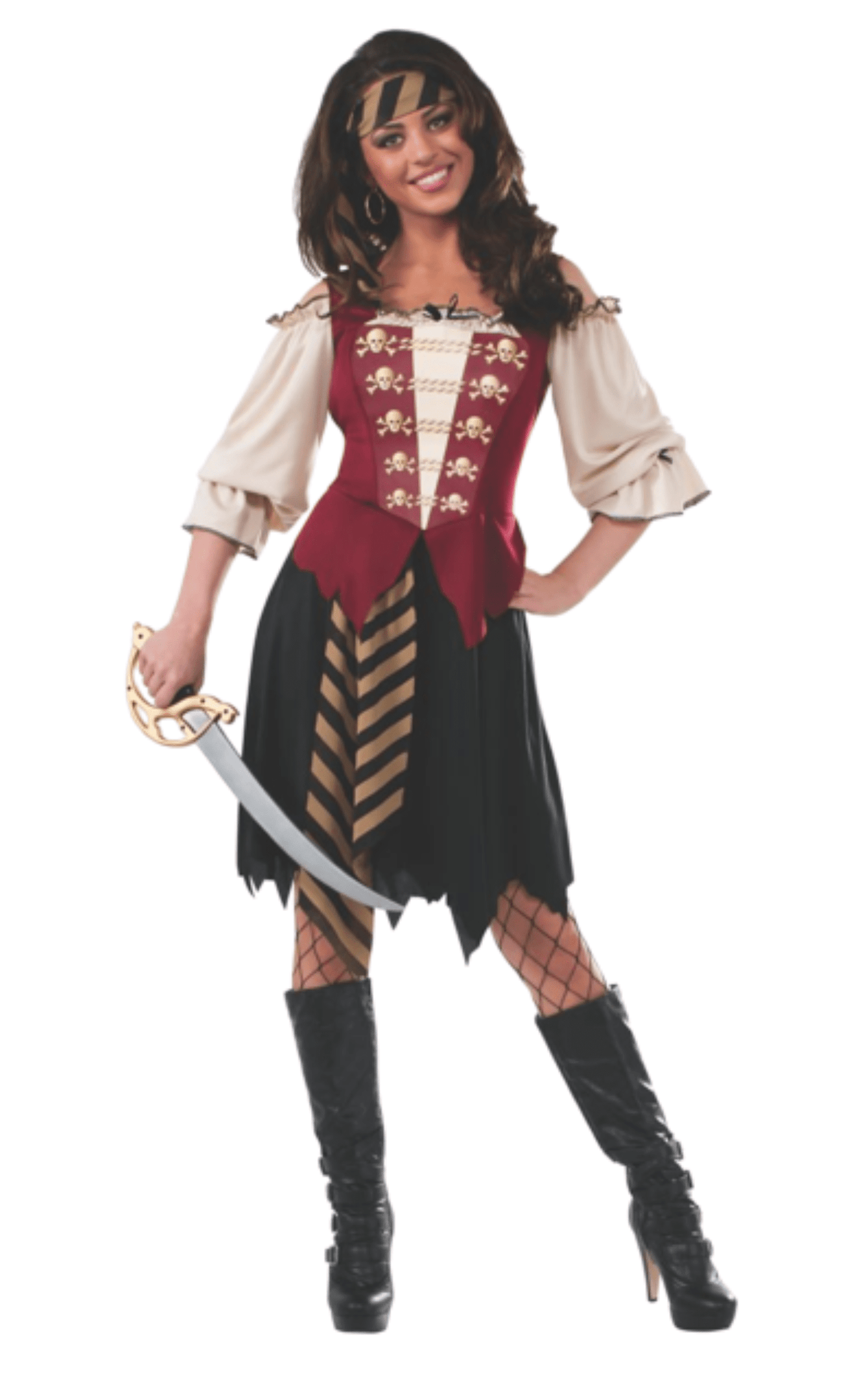 Adult Elegant Pirate Costume - Female